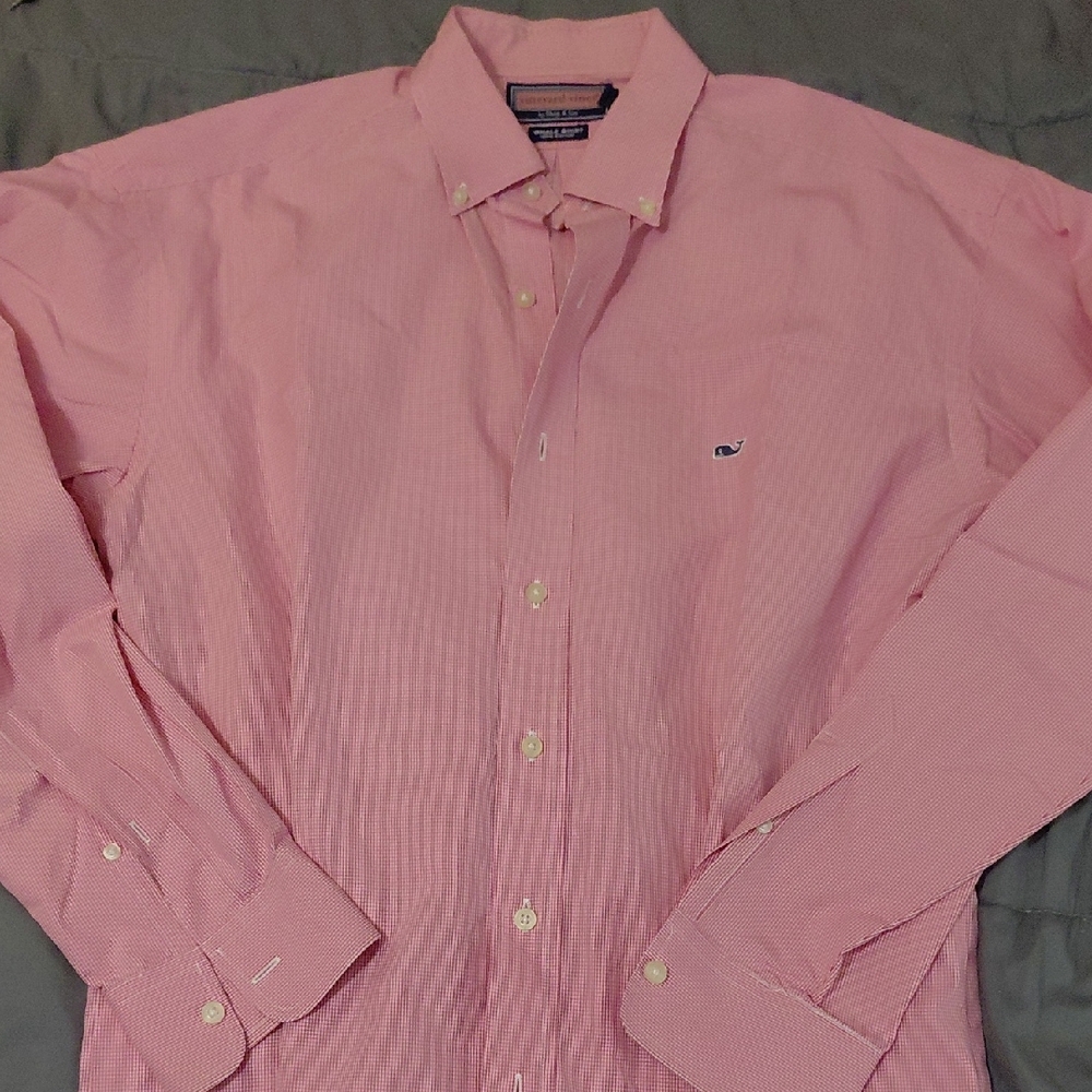 Vineyard Vines Men's Soft Pink Casual Shirt